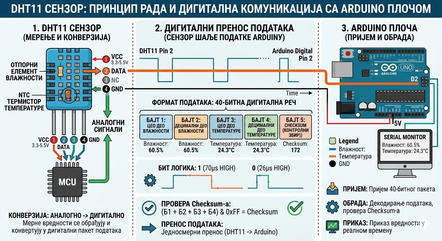 Princip rada DHT11 senzora