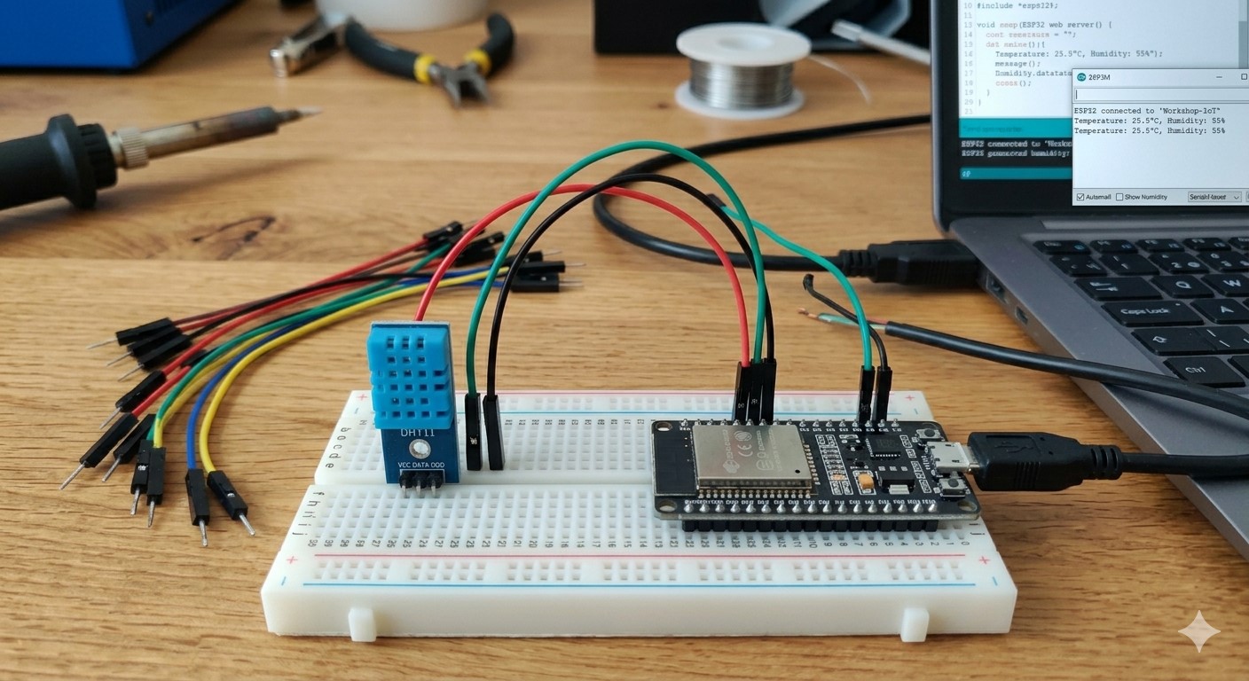 ESP32 IoT sistem za merenje temperature