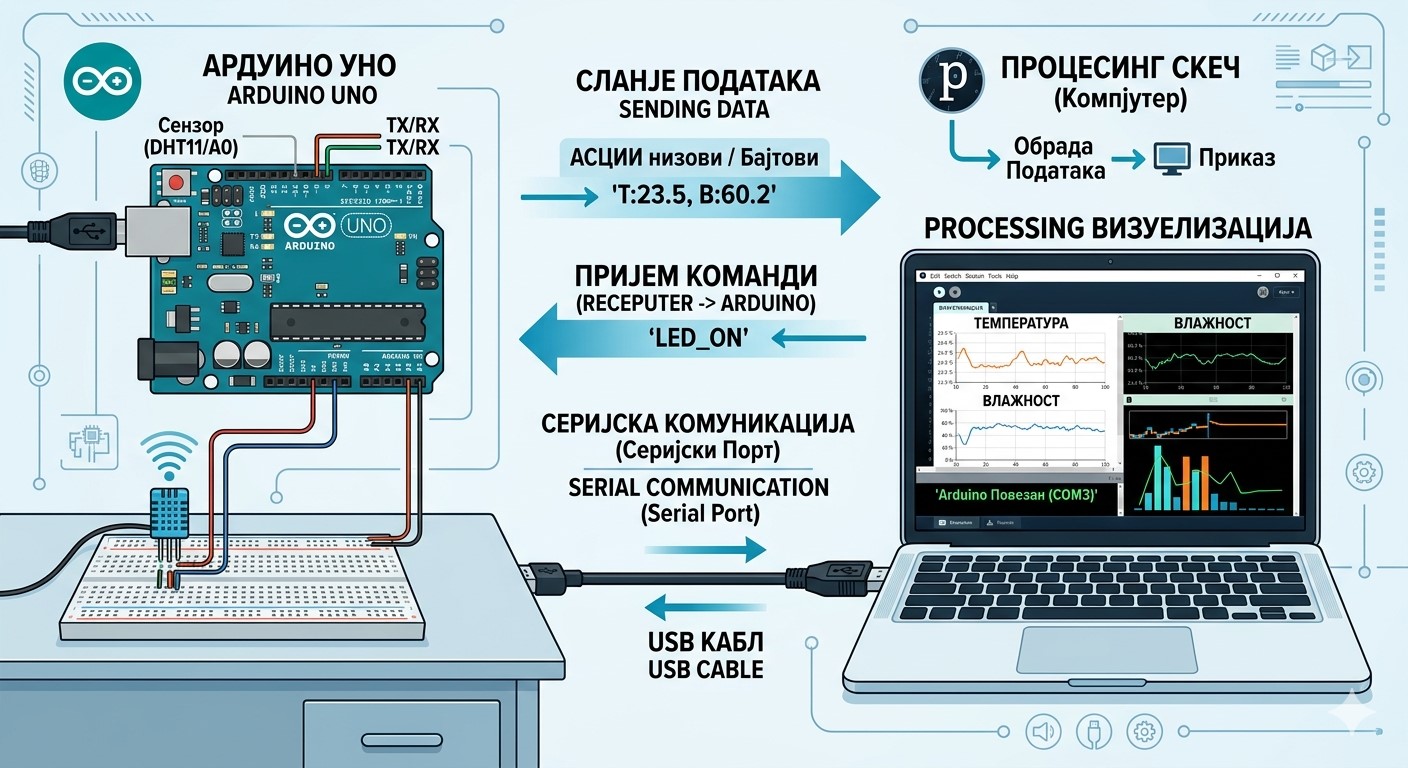 Serijska komunikacija Arduino i Processing