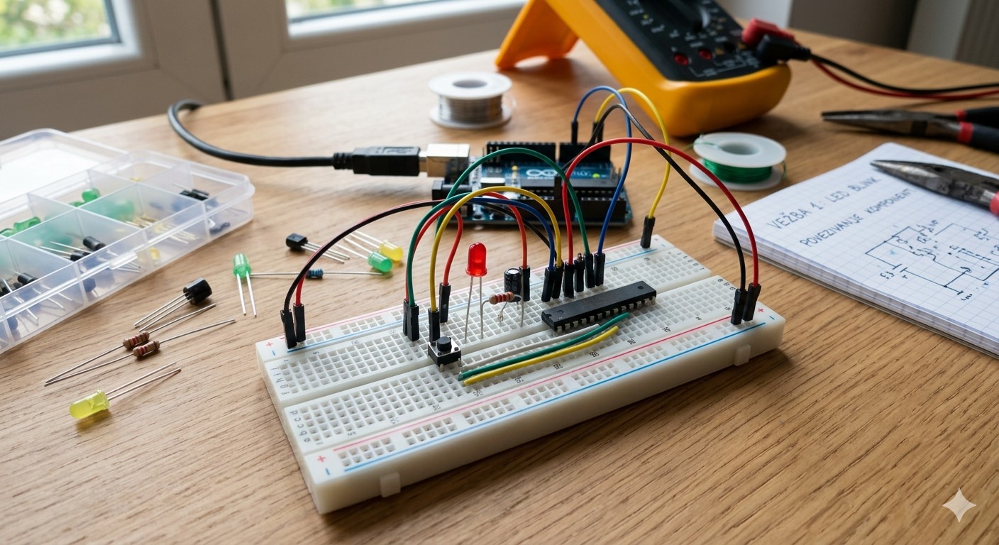 Breadboard za brzo povezivanje elektronskih komponenti