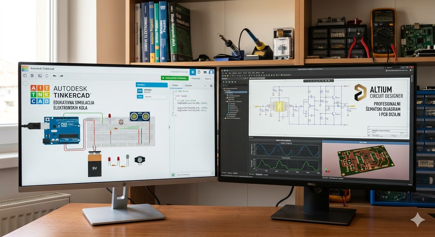 Tinkercad i Circuit Designer za simulaciju elektronskih kola